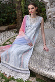 NOOR LUXURY CHIKANKARI LAWN'24 D7-A Multi Ice Blue