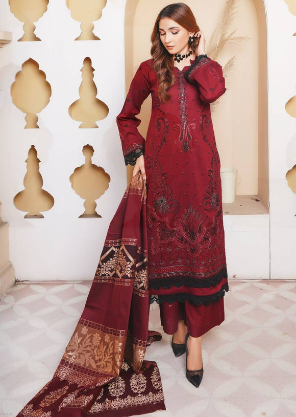 RIWAYAT EMBROIDERED LAWN 3 PIECE SUIT RW01