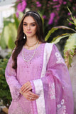 NOOR LUXURY CHIKANKARI LAWN'24 D9-A Pink ombré Colour Block