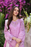 NOOR LUXURY CHIKANKARI LAWN'24 D9-A Pink ombré Colour Block