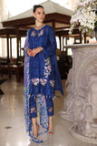 NOOR LUXURY CHIKANKARI LAWN'24 D10-B Blue Electric