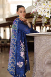 NOOR LUXURY CHIKANKARI LAWN'24 D10-B Blue Electric