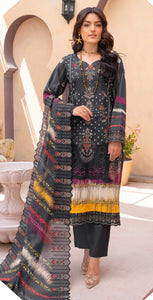 KANGHAN EMBROIDERED LAWN 3 PIECE SUIT DE04