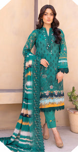 KANGHAN EMBROIDERED LAWN 3 PIECE SUIT DE05