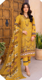 KANGHAN EMBROIDERED LAWN 3 PIECE SUIT DE08