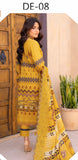 KANGHAN EMBROIDERED LAWN 3 PIECE SUIT DE08