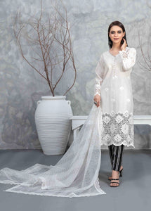 SAMAR EMBROIDERED SCHIFFLI LAWN 3 PIECE SUIT D2928