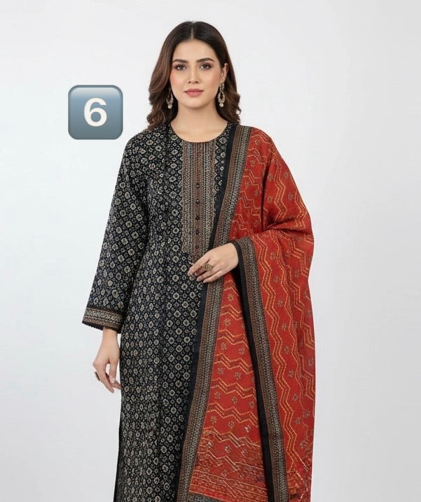 LP06 - COTTON PRINT 3 PIECE SUIT