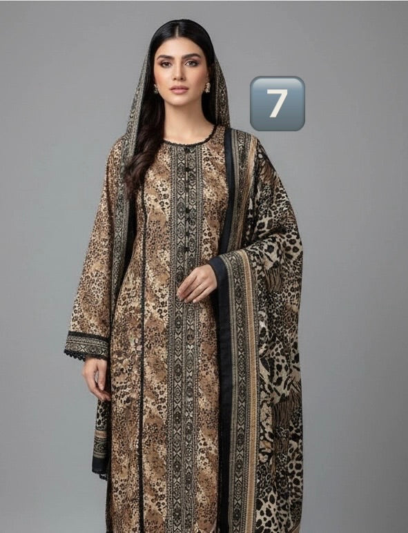 LP07 - COTTON PRINT 3 PIECE SUIT