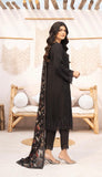 EMBROIDERED CHIFFON 3 PIECE SUIT ADA WORK NM1205b