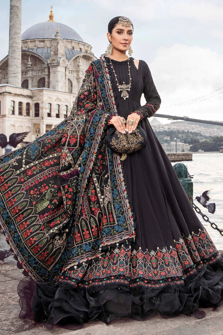 MARIA. B. LINEN READY TO WEAR BLACK DL-1101