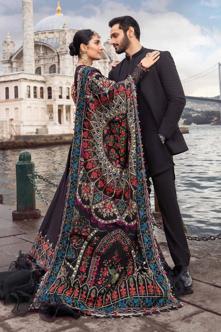 MARIA. B. LINEN READY TO WEAR BLACK DL-1101