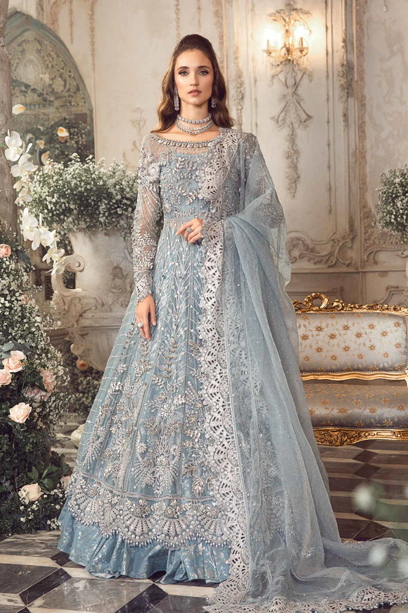 MARIA. B. Unstitched MBROIDERED | Ice Blue BD-2702 D2
