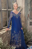 MARIA. B. Unstitched MBROIDERED | Cobalt Blue BD-2704 D4