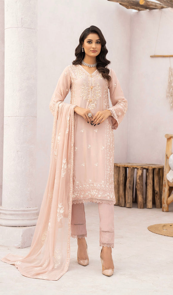 EMBROIDERED SILK 3 PIECE SUIT AG09