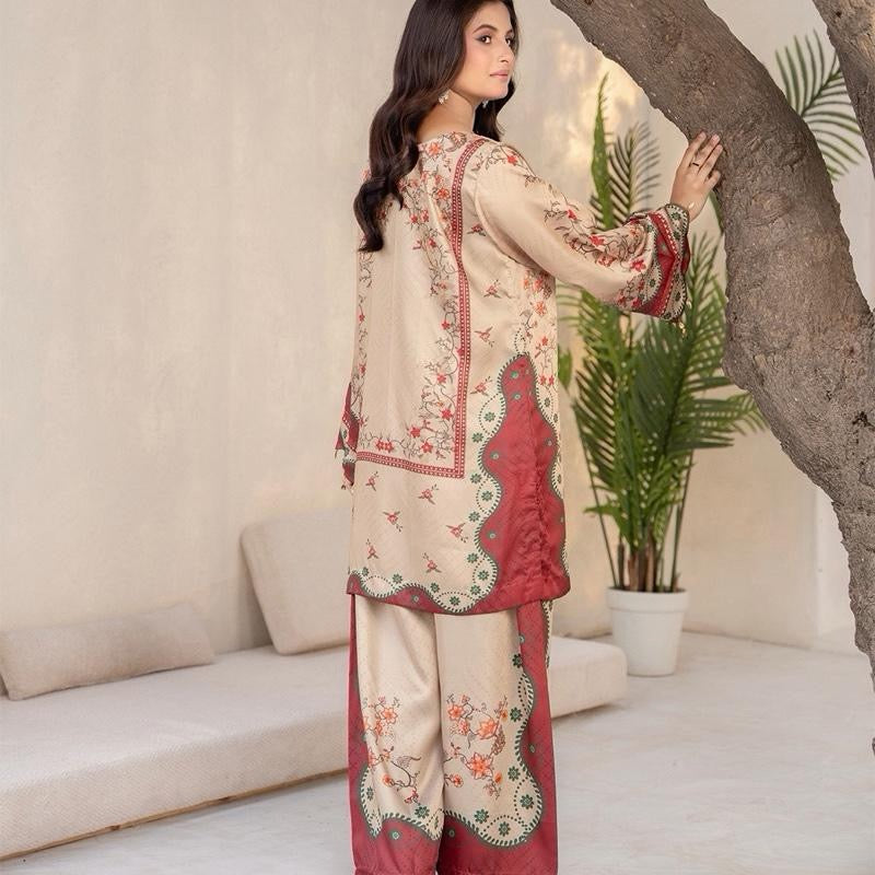 Zc05- SHAMOZ SILK PRINT CO-ORD 2 PIECE