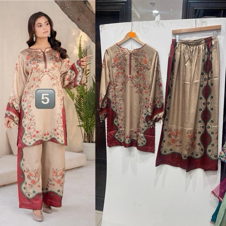 Zc05- SHAMOZ SILK PRINT CO-ORD 2 PIECE