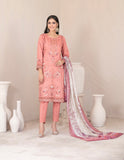 ORAIBIA SLUB EMBROIDERED 3 PIECE SUIT D1042