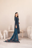 ORAIBIA SLUB EMBROIDERED 3 PIECE SUIT D1043