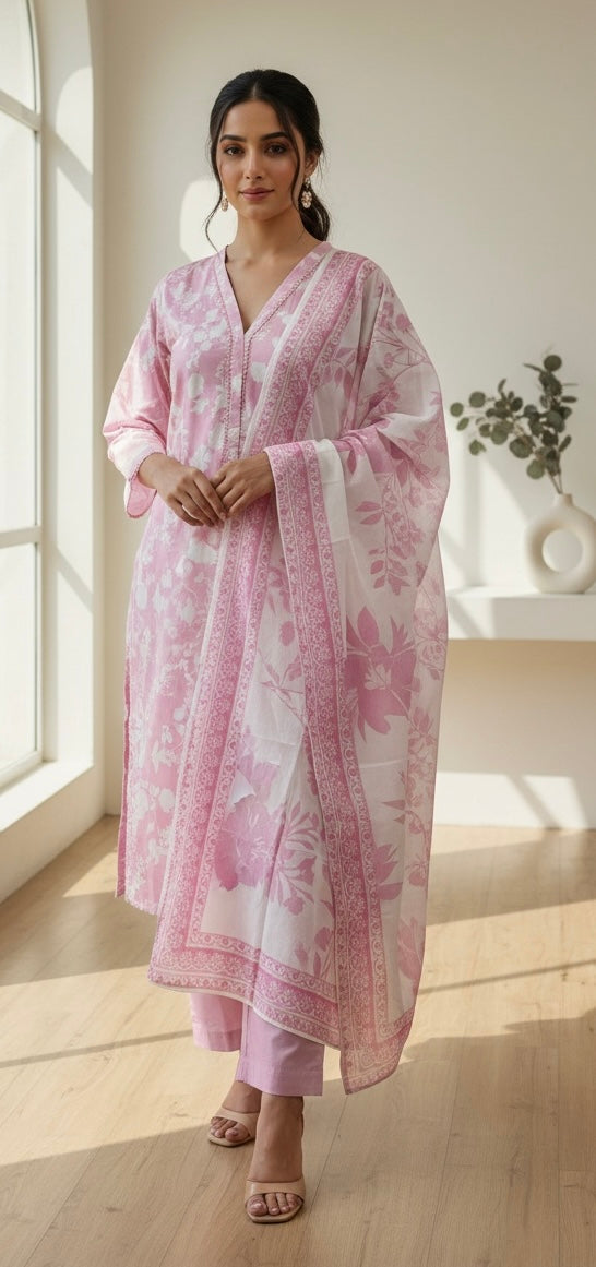 BN02 - LAWN PRINT 3 PIECE SUIT