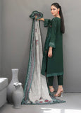 SLUB EMBROIDERED 3 PIECE SUIT D-3618 - AEZAL