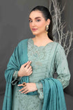 SLUB EMBROIDERED 3 PIECE SUIT D-3623 - AEZAL