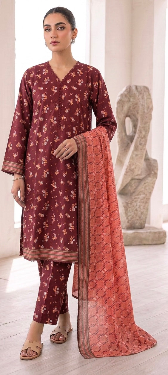 BN09 - LAWN PRINT 3 PIECE SUIT
