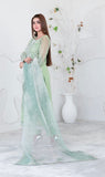 D-3653 - GELAREH EMBROIDERED ORGANZA 3 PIECE SUIT