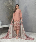 D-1165 - DIMAH EMBROIDERED SCHIFFLI ZARI KHADDAR 3 PIECE SUIT