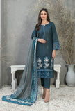 D-1168 - DIMAH EMBROIDERED SCHIFFLI ZARI KHADDAR 3 PIECE SUIT