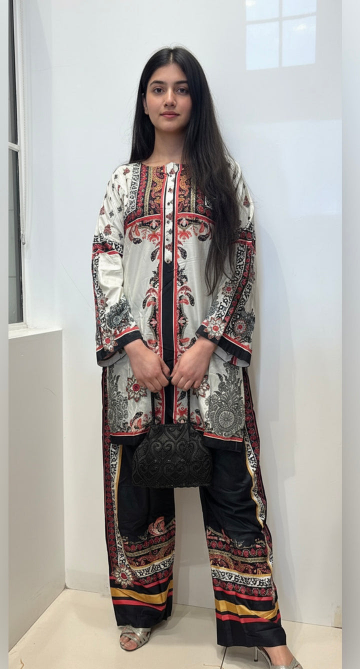 SC02- LINEN PRINT CO-ORD 2 PIECE SUIT