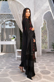 BLACK NOOR JAHAN EMBROIDERED PEACHLEATHER 3 PIECE SUIT NJ05