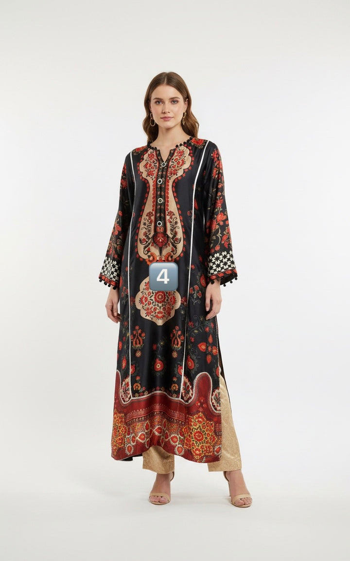 NS04 - Elegant Silk 2-Piece co-ord Pakistani Suit