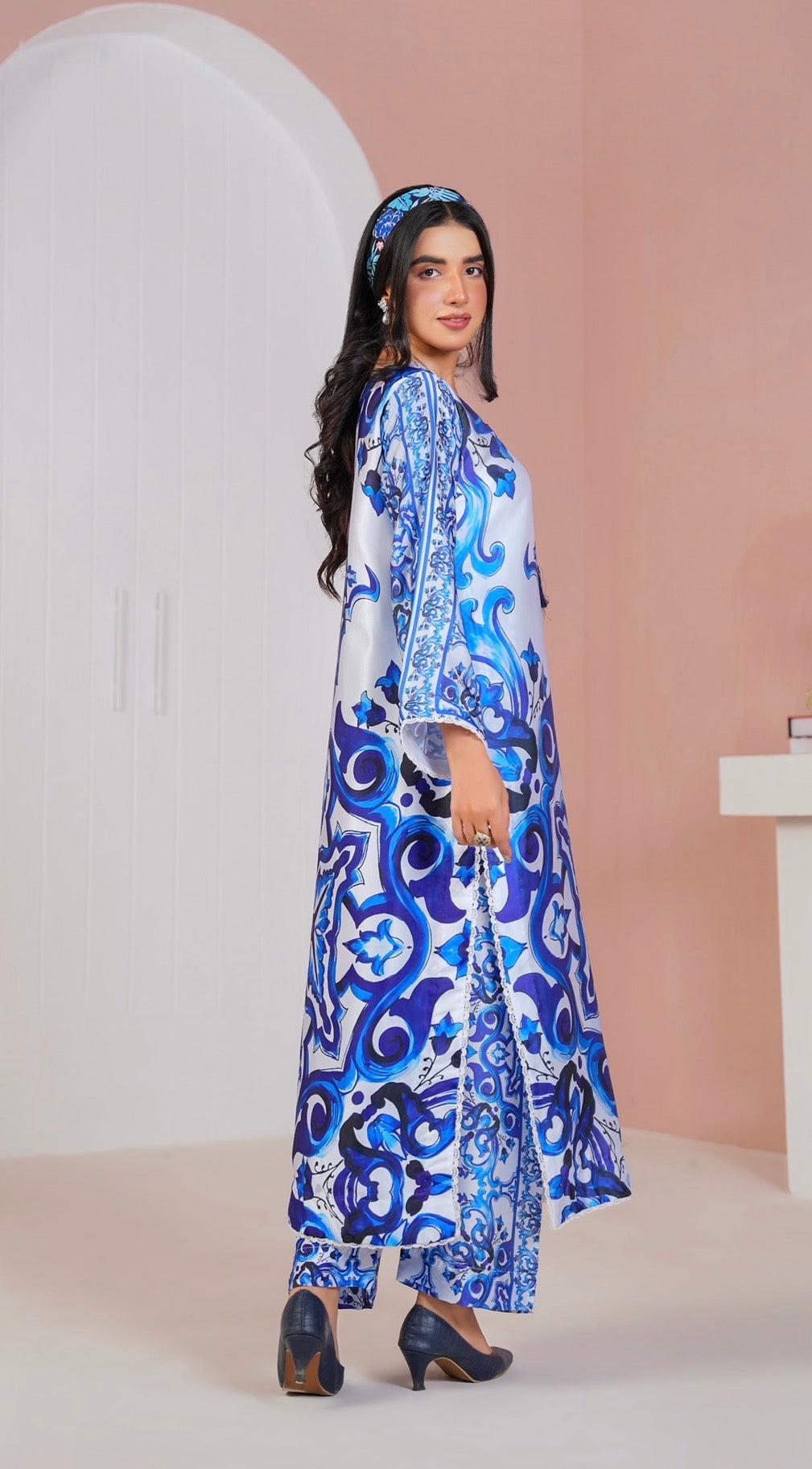 CS01 - Elegant Silk 2-Piece co-ord Pakistani Suit