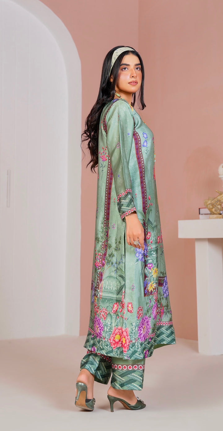 CS02 - Elegant Silk 2-Piece co-ord Pakistani Suit