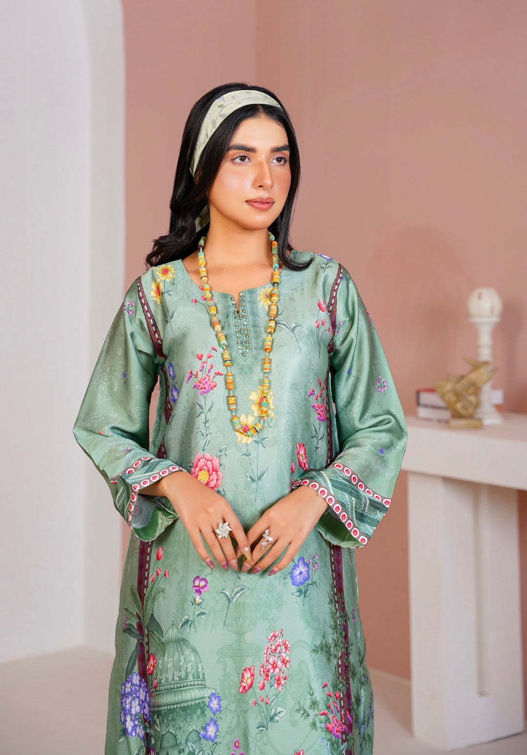 CS02 - Elegant Silk 2-Piece co-ord Pakistani Suit