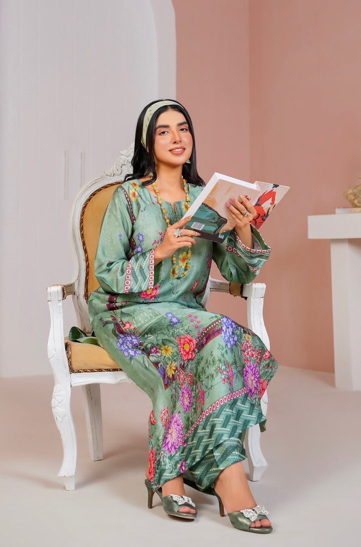 CS02 - Elegant Silk 2-Piece co-ord Pakistani Suit