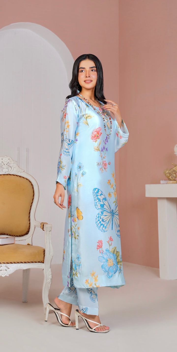 CS03 - Elegant Silk 2-Piece co-ord Pakistani Suit