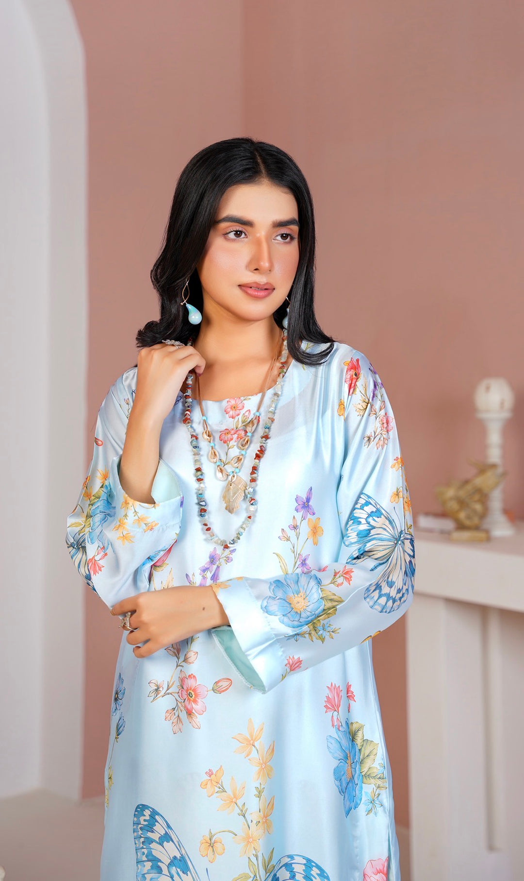 CS03 - Elegant Silk 2-Piece co-ord Pakistani Suit