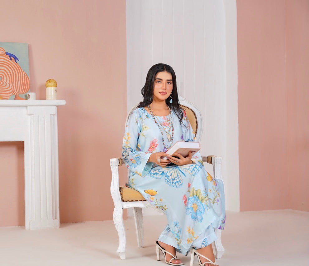 CS03 - Elegant Silk 2-Piece co-ord Pakistani Suit