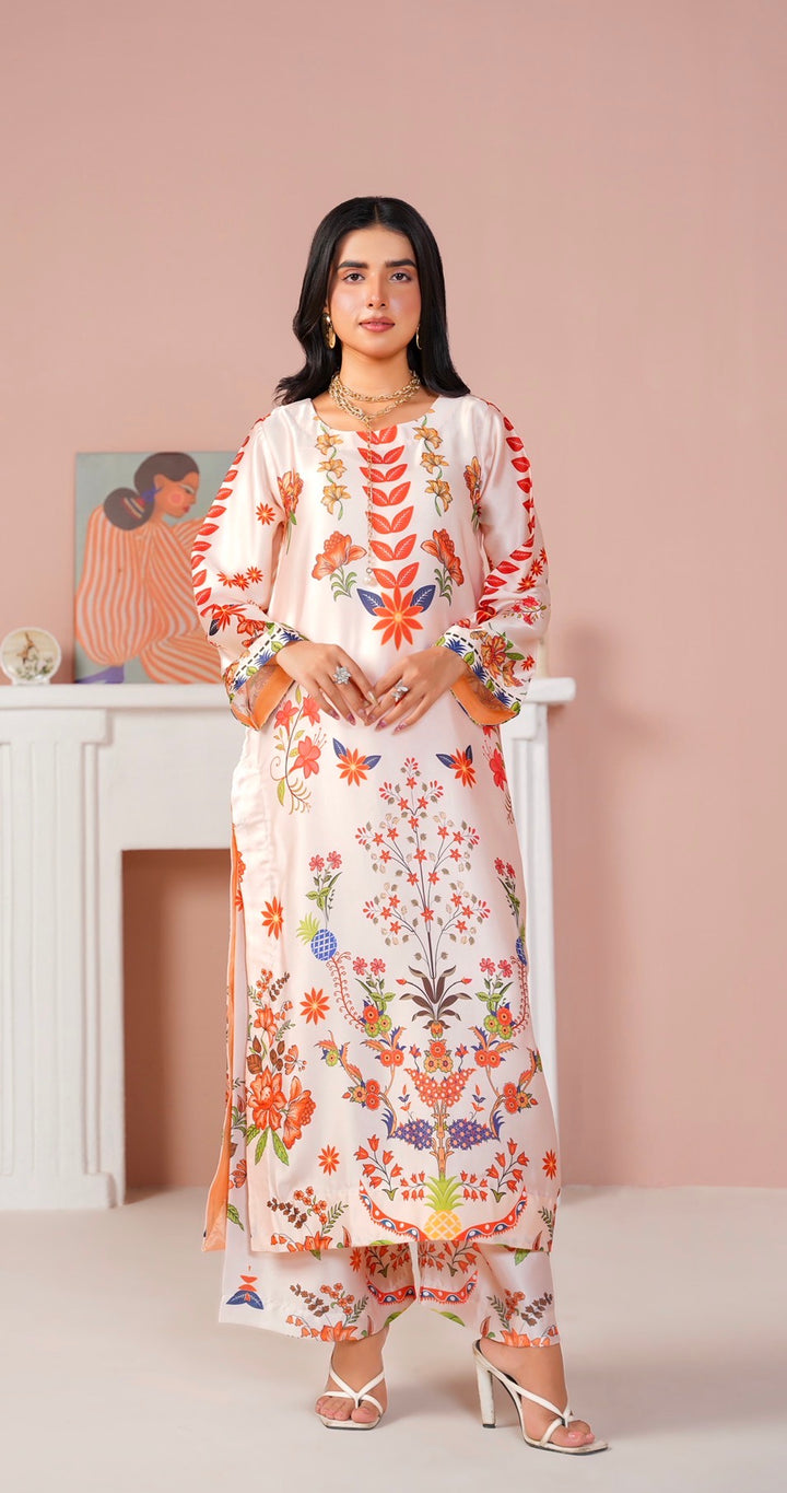 CS04 - Elegant Silk 2-Piece co-ord Pakistani Suit