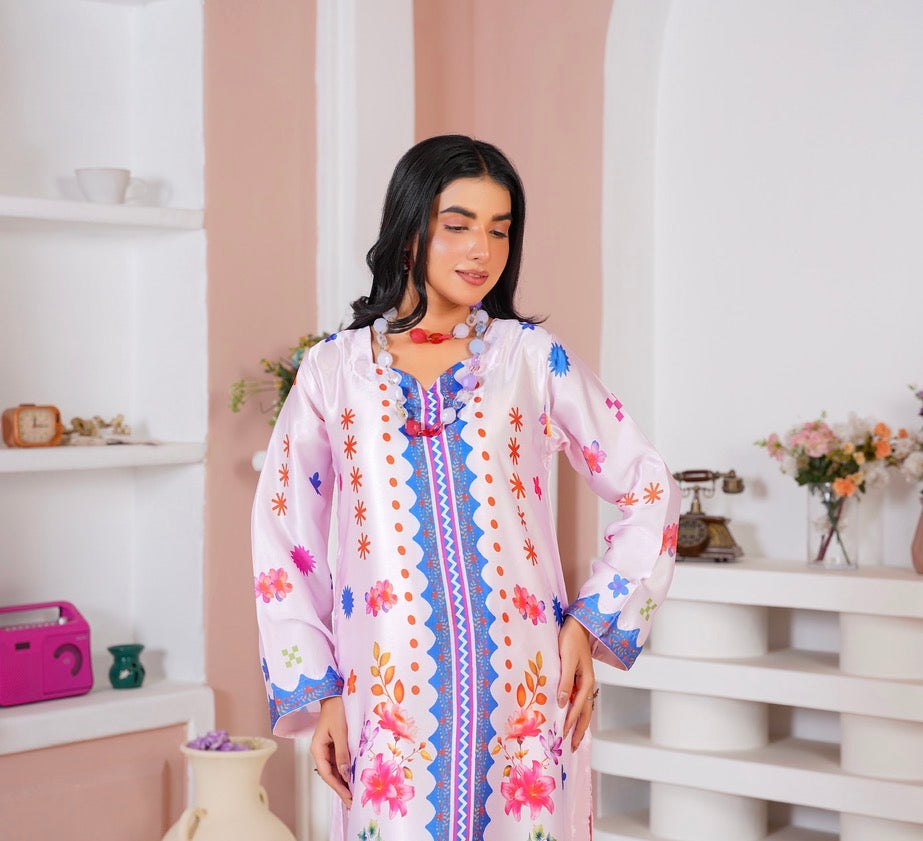 CS06 - Elegant Silk 2-Piece co-ord Pakistani Suit