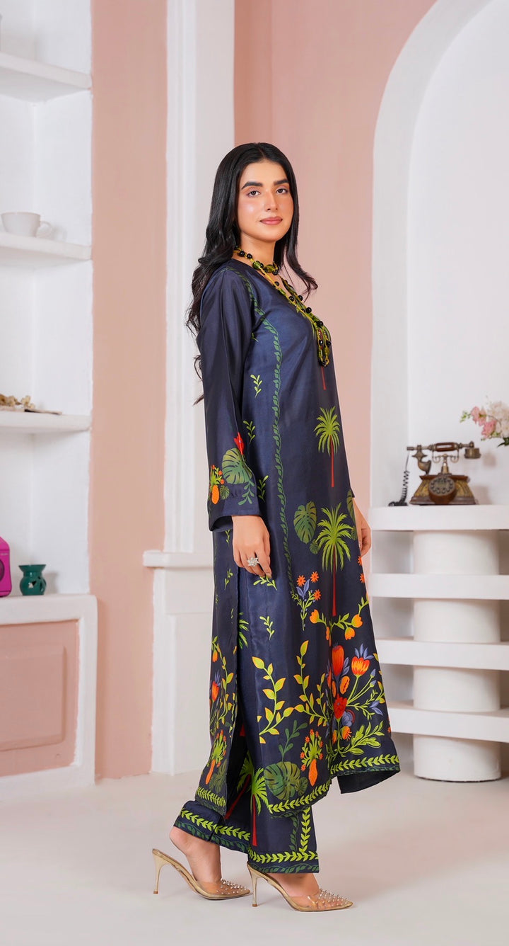 CS07 - Elegant Silk 2-Piece co-ord Pakistani Suit