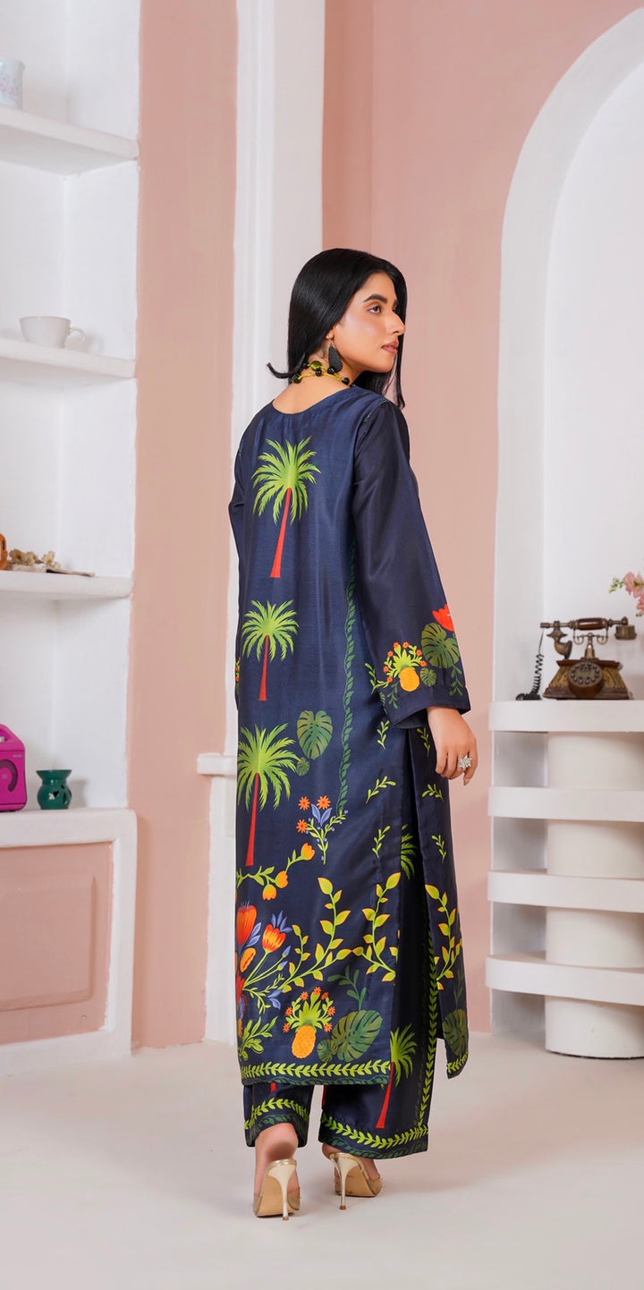 CS07 - Elegant Silk 2-Piece co-ord Pakistani Suit
