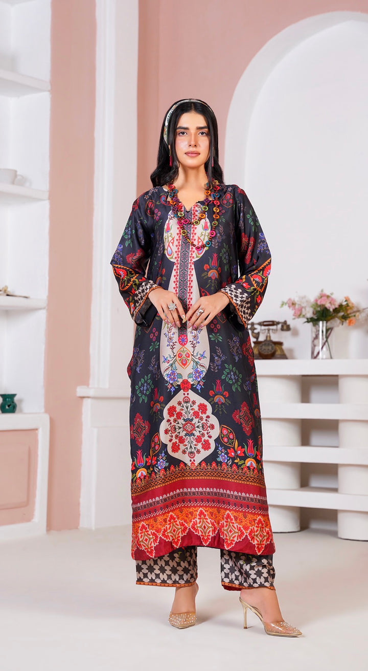 CS08 - Elegant Silk 2-Piece co-ord Pakistani Suit