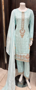 EMBROIDERED LINEN 3 PIECE SUIT 79B