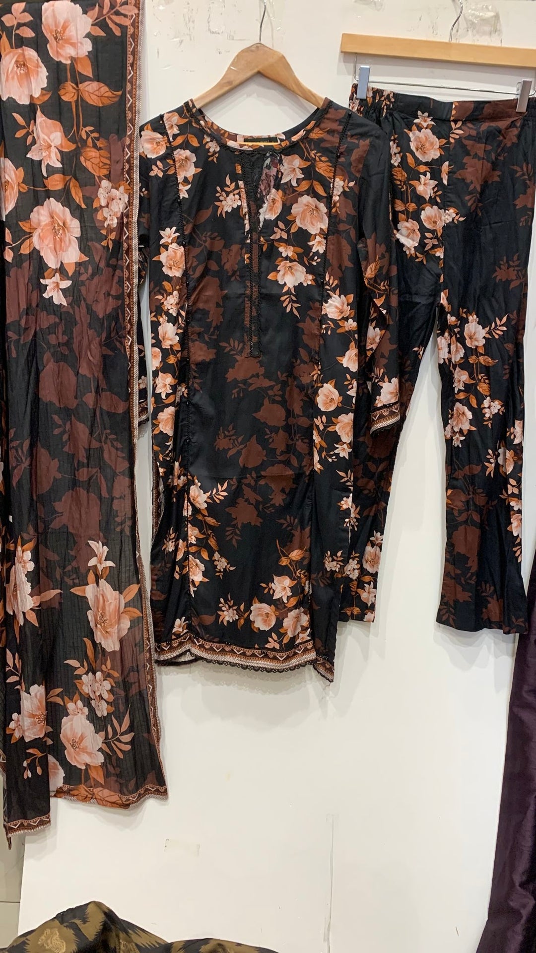 BL10- LINEN PRINT 3 PIECE SUIT