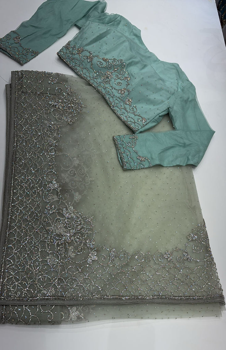 Embroidered & Embellished Saree & blouse SR06