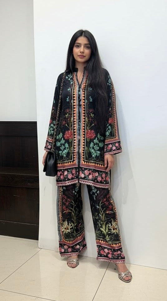 SC04- LINEN PRINT CO-ORD 2 PIECE SUIT