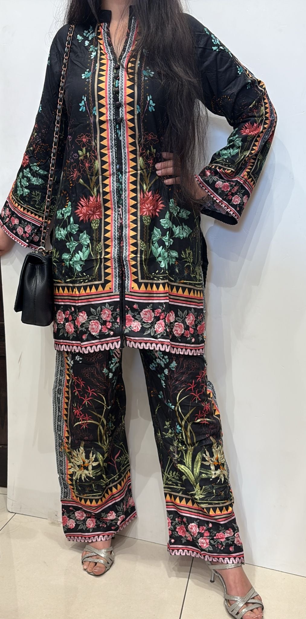 SC04- LINEN PRINT CO-ORD 2 PIECE SUIT